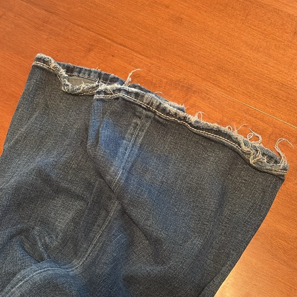 Miss Me Western Mid Rise Flare Jeans Longhorn Horseshoe Turquoise Size 36 - Picture 12 of 13